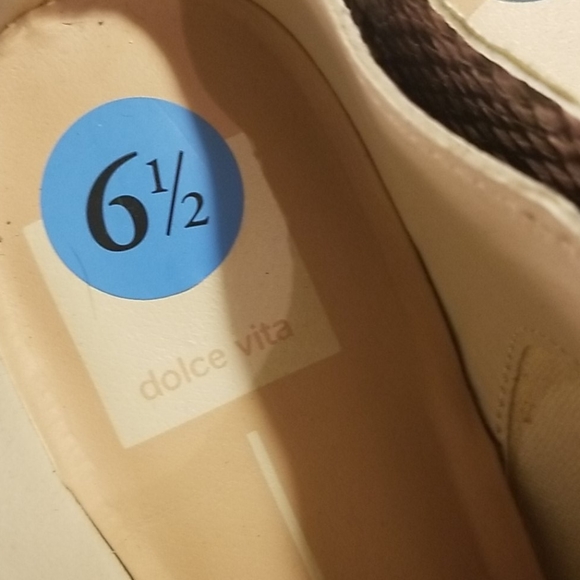 NEW DOLCE VITA "SNAKESKIN"COWBOY MULES - Picture 5 of 6